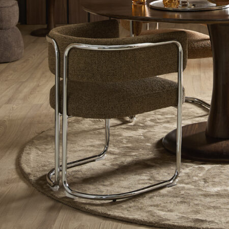 Light & Living Eetkamerstoel 'Adante' Buisframe chroom