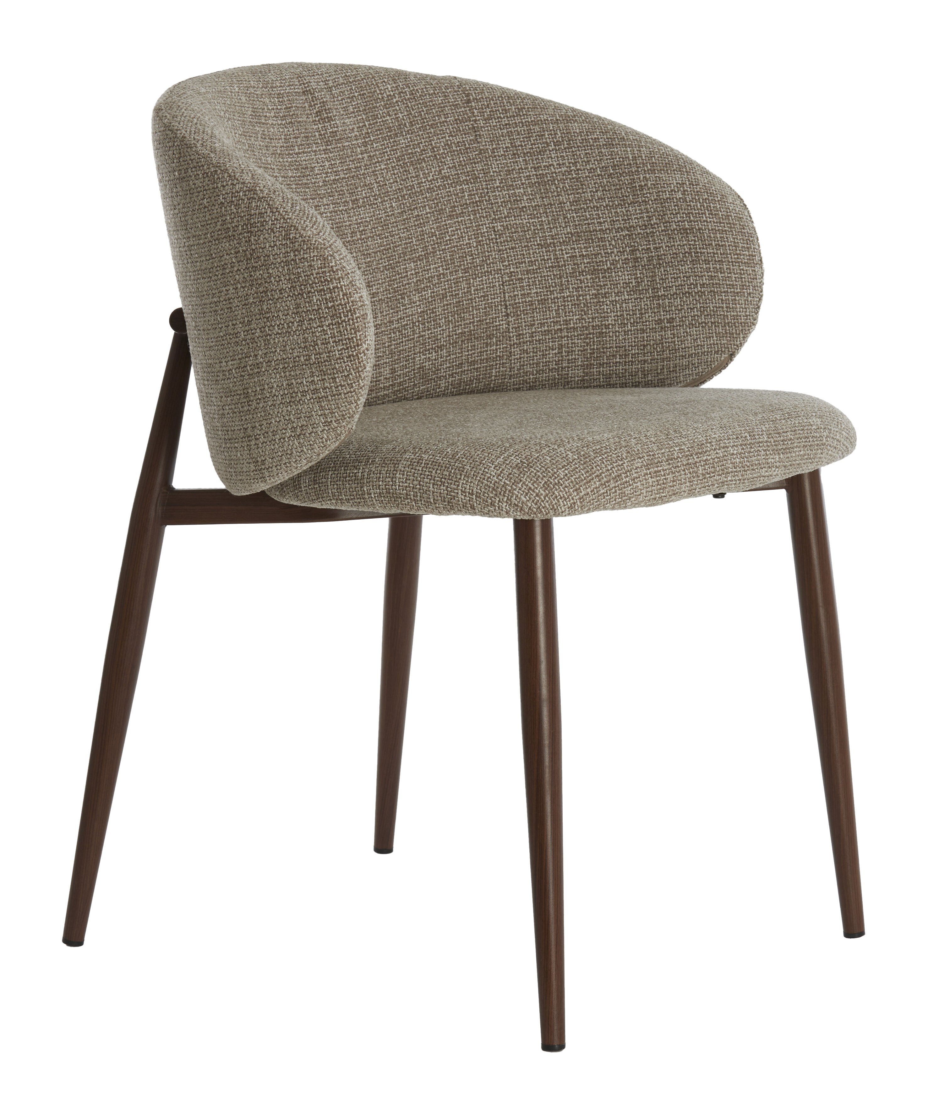 Light & Living Eetkamerstoel 'Aluko' kleur Lichtbruin | Light & Living