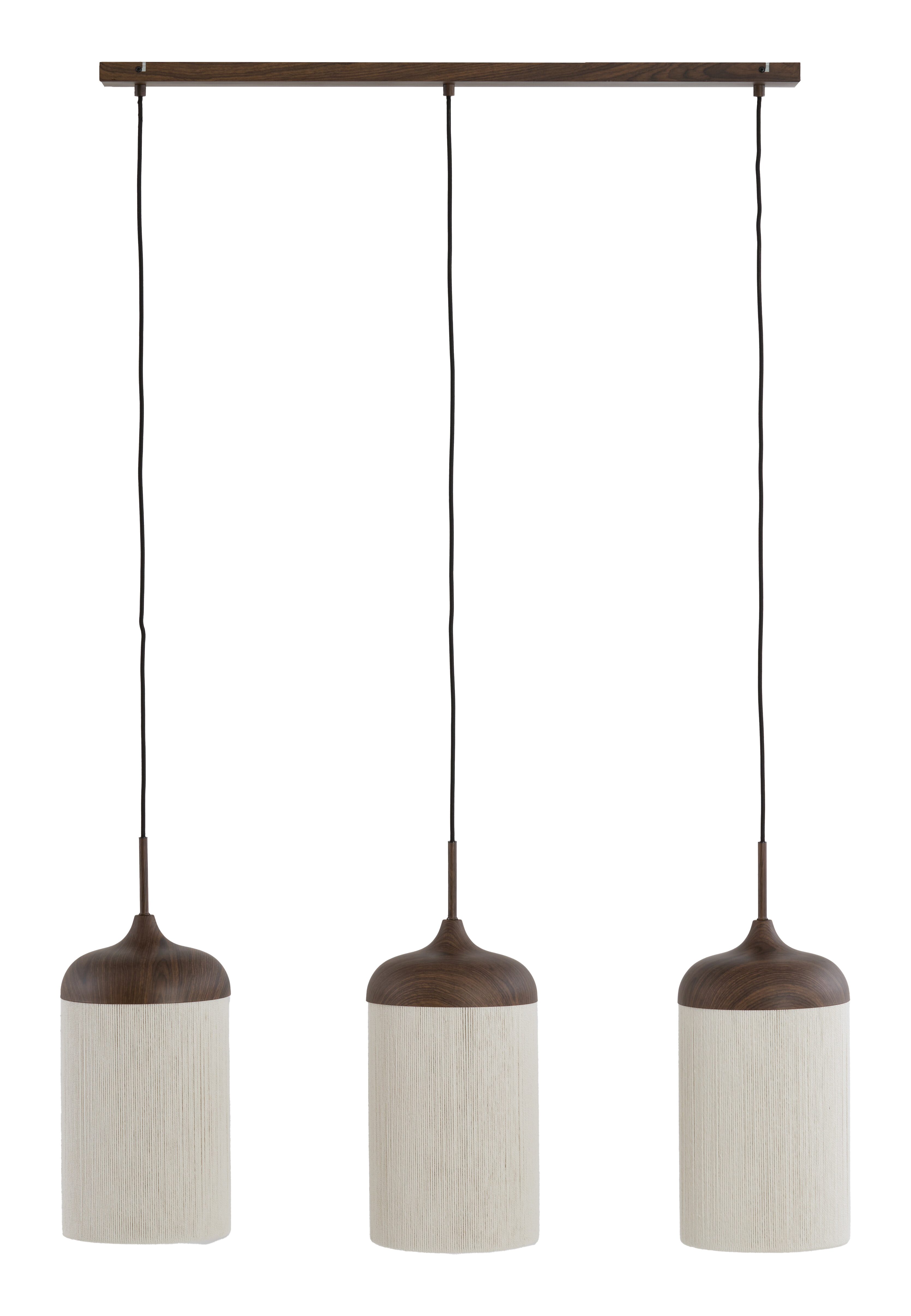Light & Living Hanglamp 'Dania' Houtlook en touw