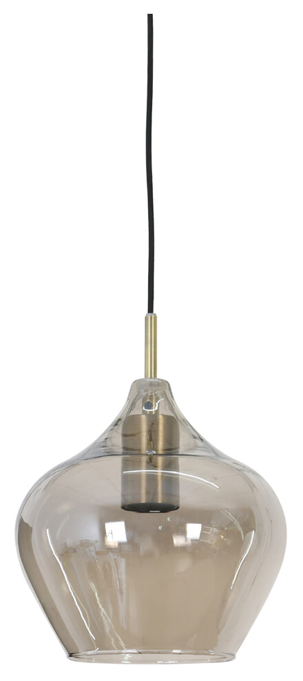 Light & Living Hanglamp 'Rakel' kleur Antiek Brons / Smoke