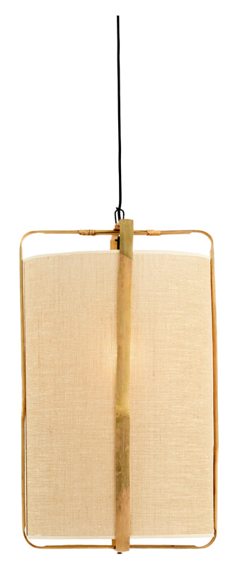 Light & Living Hanglamp 'Sendai' Jute en Bamboe