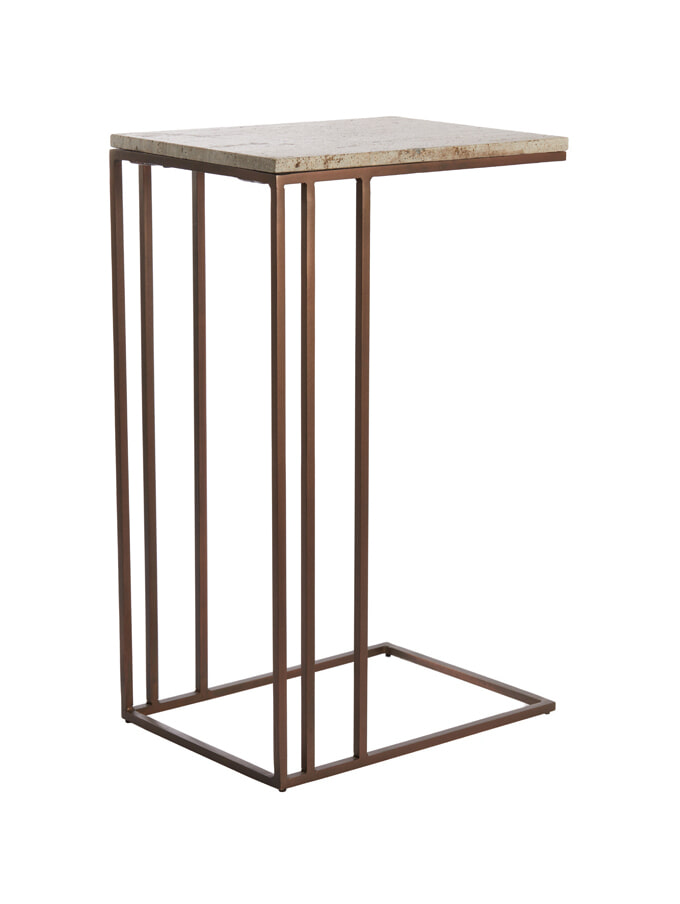Light & Living Laptoptafel 'Roshan' Travertin