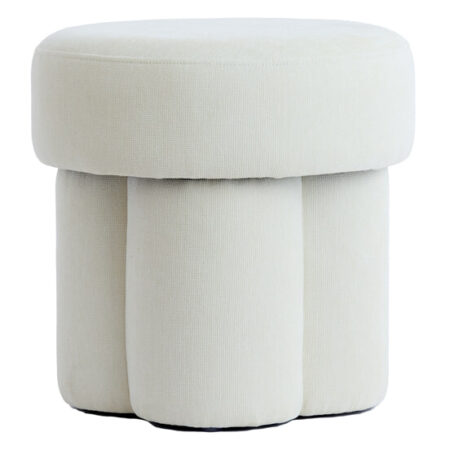 Light & Living Poef 'Curtea' kleur Crème | Light & Living