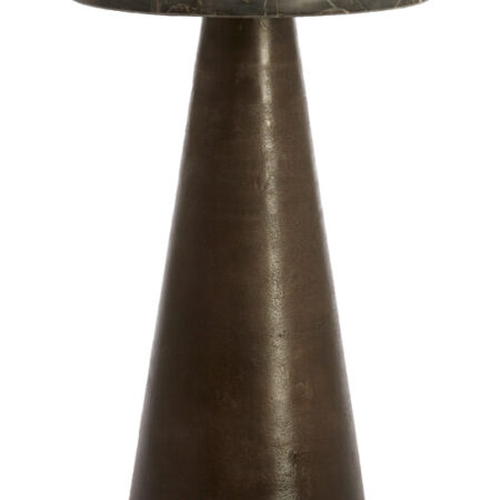 Light & Living Ronde Bijzettafel 'Ynez' Marmer