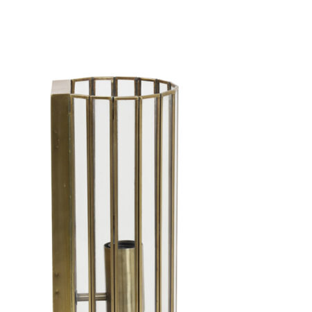 Light & Living Wandlamp 'Strøby' antiek brons+glas | Light & Living