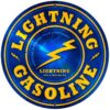 Lightning Gasoline Zwaar Metalen Bord 71 cm Groot | 25% korting | Fiftiesstore