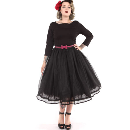 Lilith Skirt Fishnet Black-S | 50% korting | Laura Byrnes