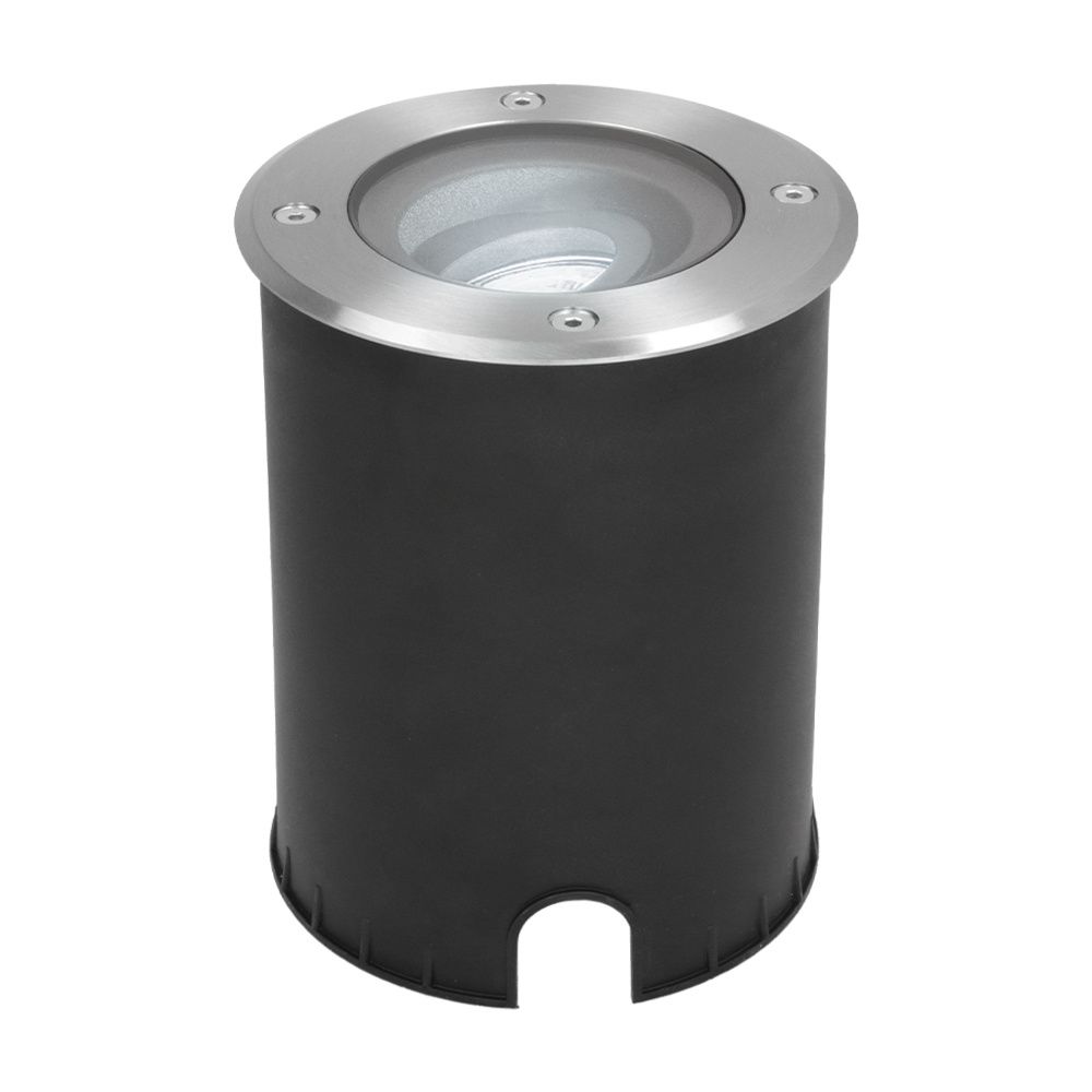 Lilly LED Grondspot - Dimbaar - Kantelbaar - GU10 - 6500K daglicht wit - 4 Watt 345 Lumen - Rond - IK10 - RVS - IP67 waterdicht | HOFTRONIC