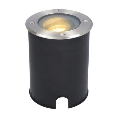 Lilly LED Grondspot - Dimbaar - Kantelbaar - GU10 - Rond - 2700K warm wit - 4 Watt 345 lumen - IK10 - RVS - IP67 waterdicht | HOFTRONIC