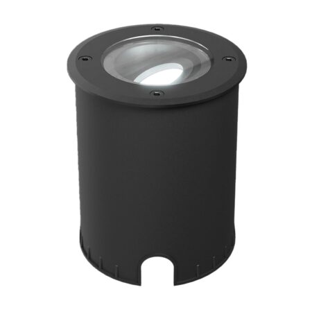 Lilly dimbare LED Grondspot - Kantelbaar - Overrijdbaar - Rond - 6500K daglicht wit - IP67 waterdicht - 3 jaar garantie - Zwart | HOFTRONIC