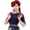 Lily Top Navy-XXXL | 25% korting | Heart of Haute