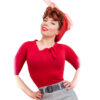 Lily Top Red-XXL | Heart of Haute