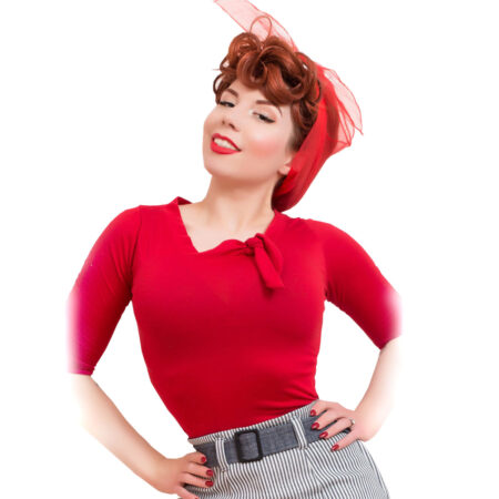 Lily Top Red-XXL | Heart of Haute