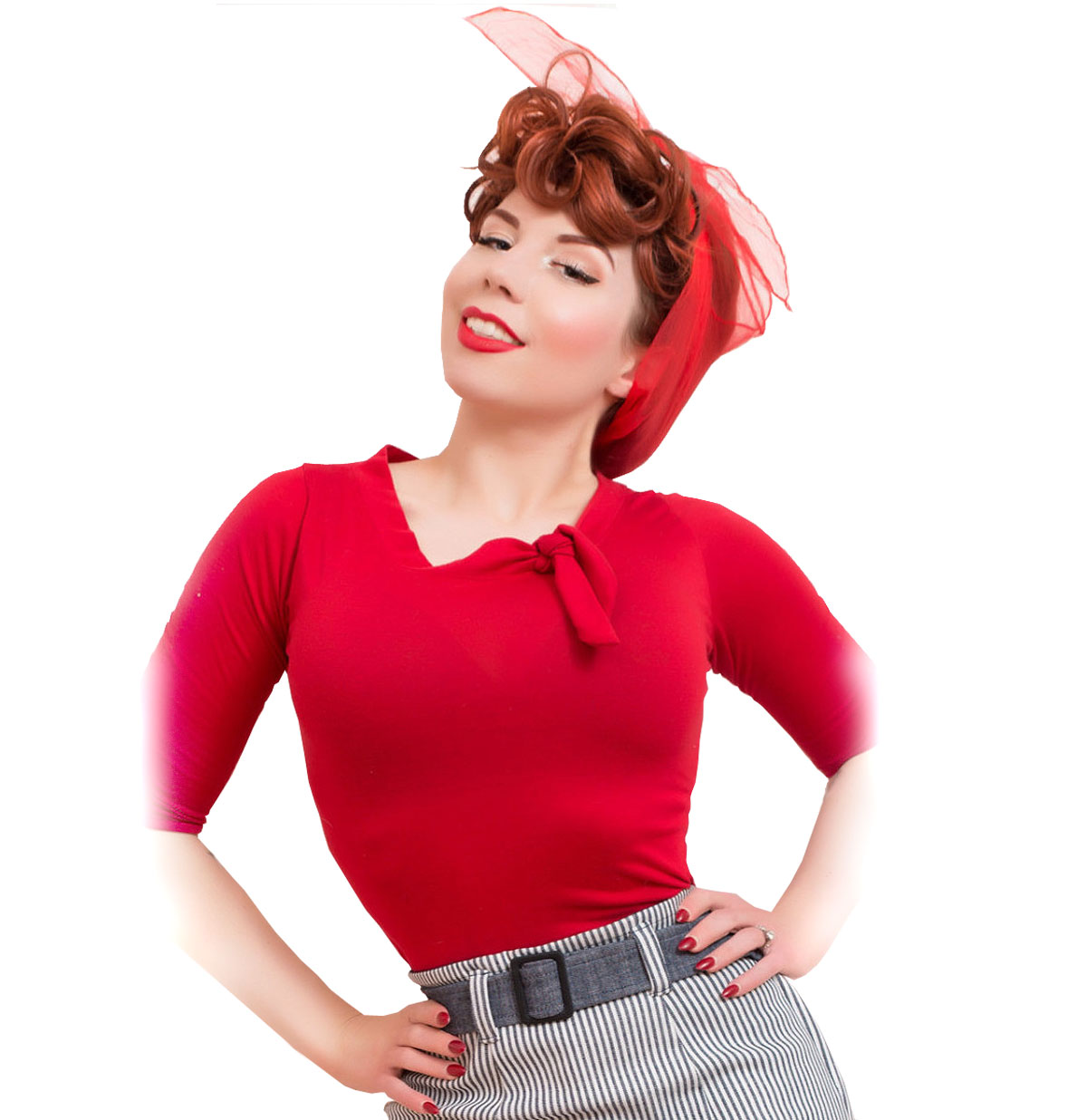 Lily Top Red-XXL | Heart of Haute