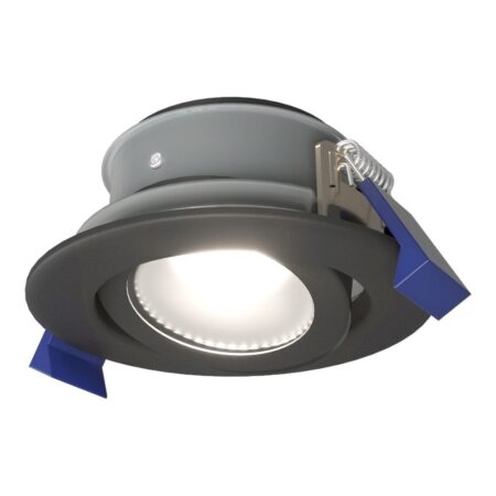 Lima LED inbouwspot - 4 Watt 345 Lumen - 6500K daglicht wit - GU10 - Dimbaar - Rond - Kantelbaar - IP65 Waterdicht - Zwart - Voor binnen