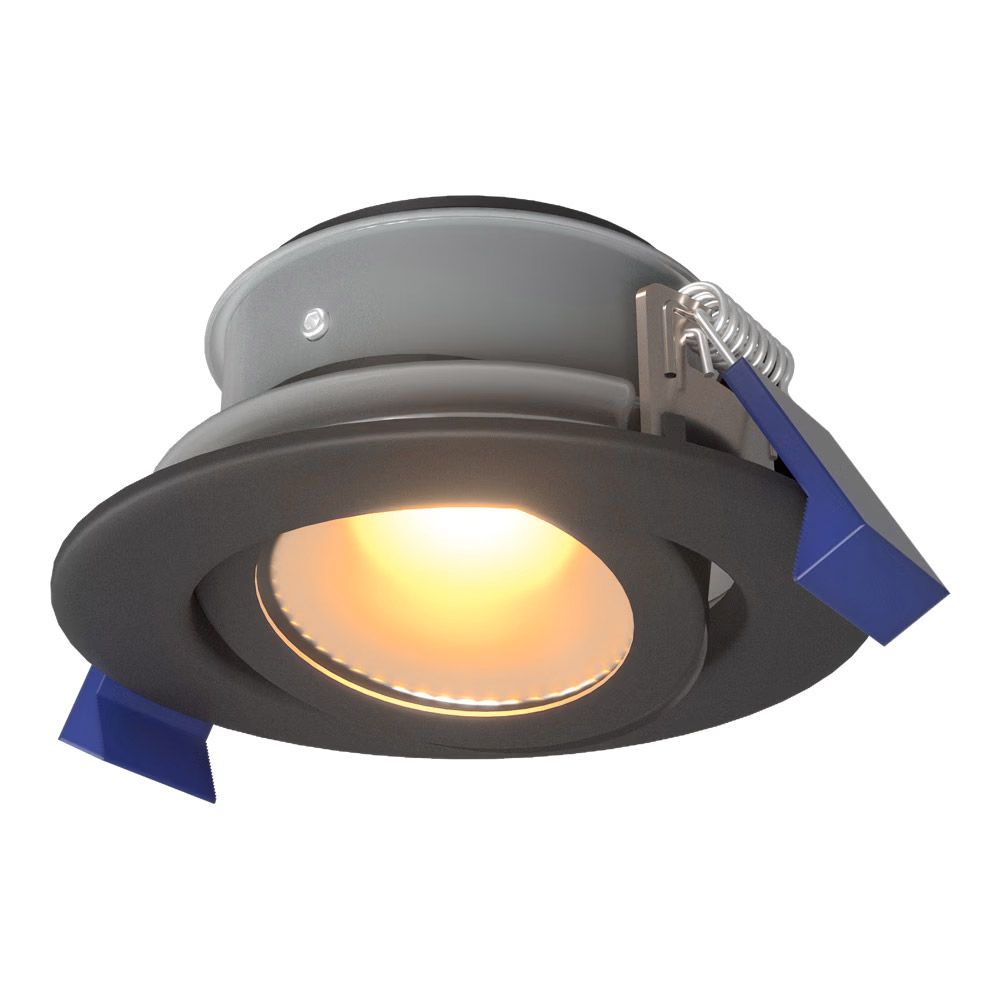 Lima LED inbouwspot - 4 Watt 345 lumen - 2700K Warm wit - GU10 - Dimbaar - Rond - Kantelbaar - IP65 Waterdicht - Zwart - Voor binnen