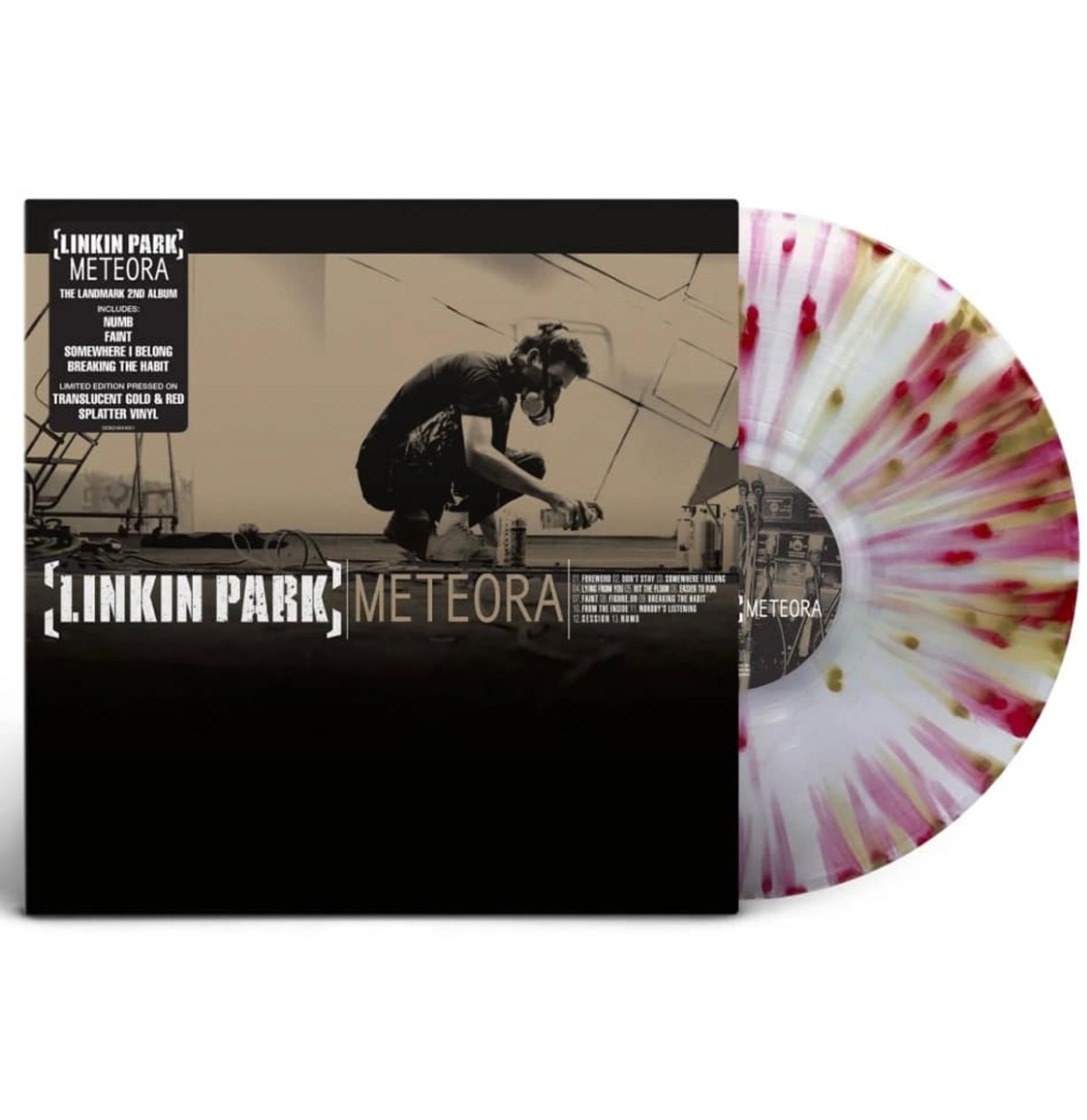 Linkin Park - Meteora (Transparant Goud en Rood Splatter vinyl) | 5% korting (LP) | Fiftiesstore
