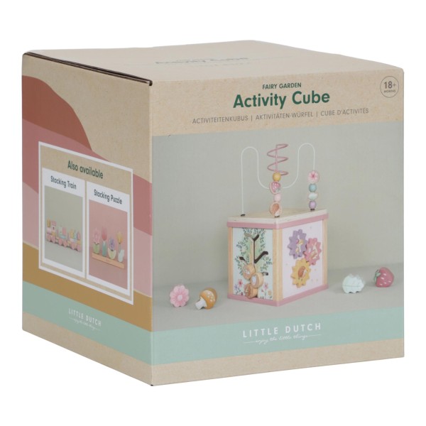 Little Dutch Houten Activiteitenkubus Fairy Garden | Little Dutch