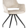 Livingfurn Draaibare Eetkamerstoel 'Capp' Velvet