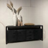Livingfurn Dressoir 'Norris' Mangohout en staal