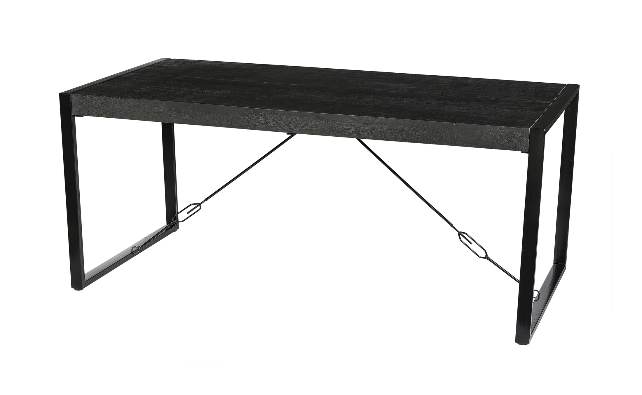 Livingfurn Eettafel 'Norris' Mangohout en staal
