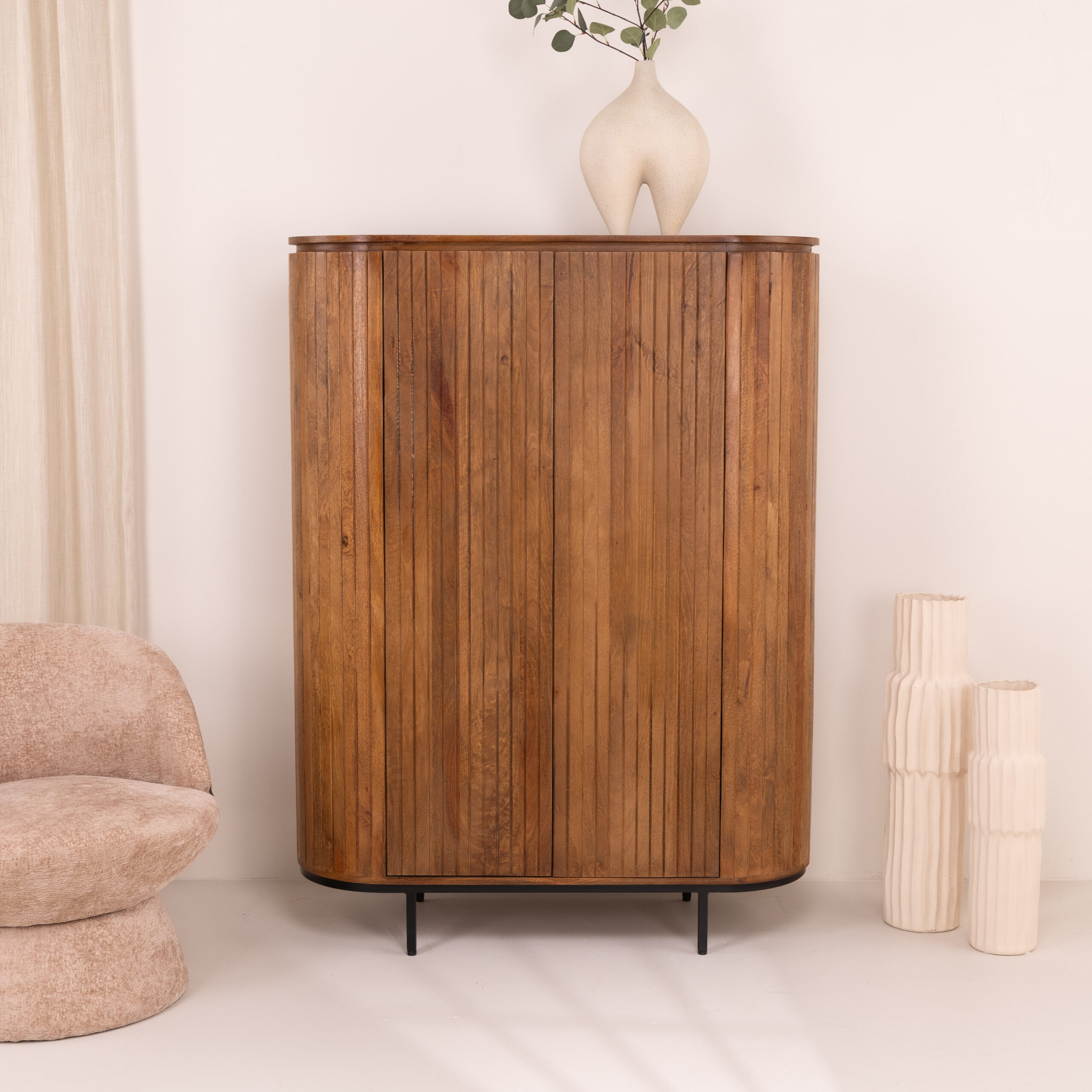 Livingfurn Opbergkast 'Noor' Mangohout