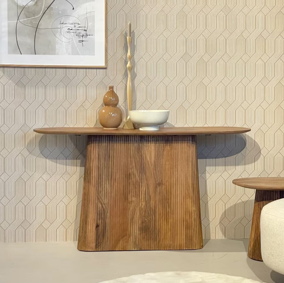 Livingfurn Ovale Sidetable 'Salvator' Mangohout