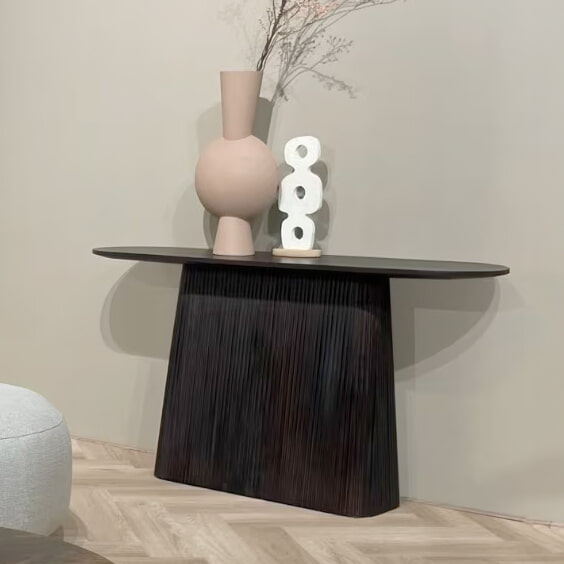 Livingfurn Ovale Sidetable 'Salvator' Mangohout