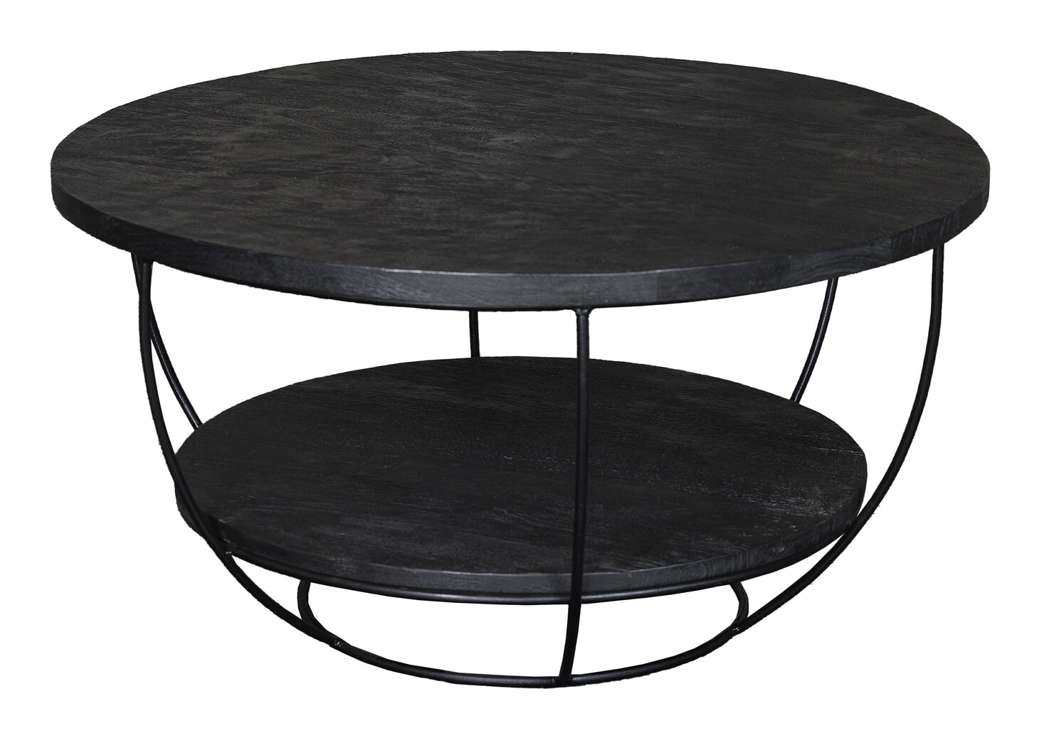 Livingfurn Salontafel 'Norris' Mangohout en staal