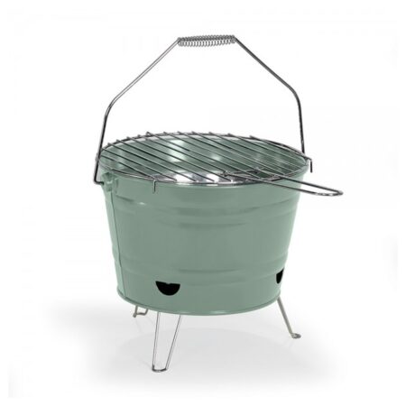 Livoo - Draagbare Houtskool Barbecue Groen | Fiftiesstore