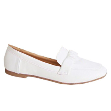 Loafers Sierband Wit | Fashionize