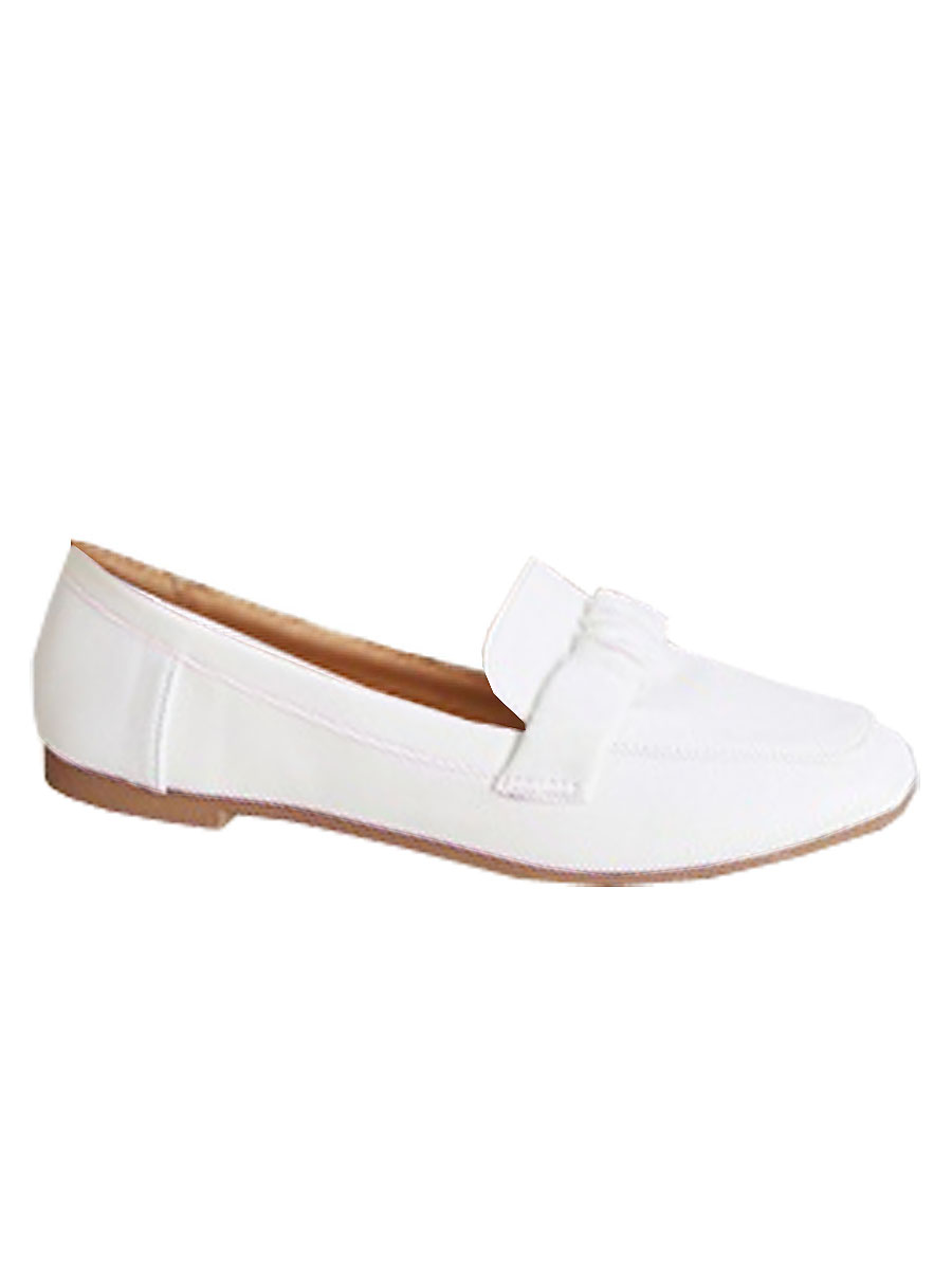 Loafers Sierband Wit | Fashionize