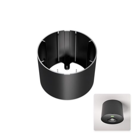 Locus - Inbouwspot noodverlichting opbouw montagekit - Aluminium - Zwart | HOFTRONIC