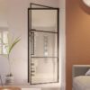 Loftdeur Slimline stalen scharnierdeur met helder glas | Loftdeur