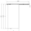 Loftdeur Wit Modern Schuifdeursysteem 200/240cm wandmontage | Loftdeur