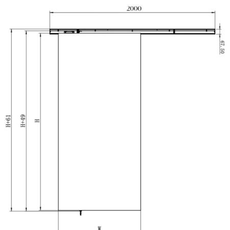 Loftdeur Wit Modern Schuifdeursysteem 200/240cm wandmontage | Loftdeur