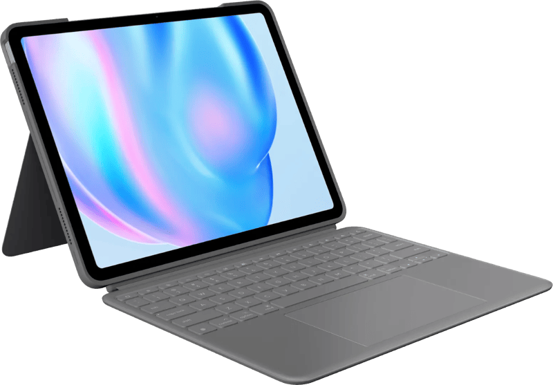 Logitech Combo Touch Apple iPad Air 13" (2026/2025/2024) Toetsenbord Hoes QWERTY Grijs