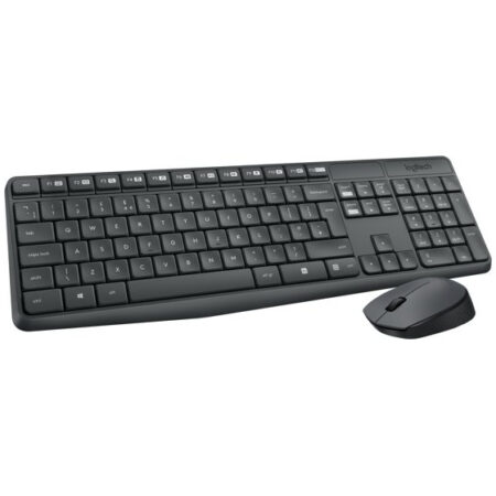Logitech MK235 Draadloze Toetsenbord en Muis QWERTY Toetsenbord Zwart | Logitech