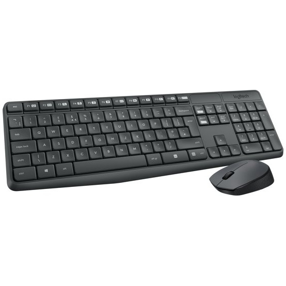 Logitech MK235 Draadloze Toetsenbord en Muis QWERTY Toetsenbord Zwart | Logitech