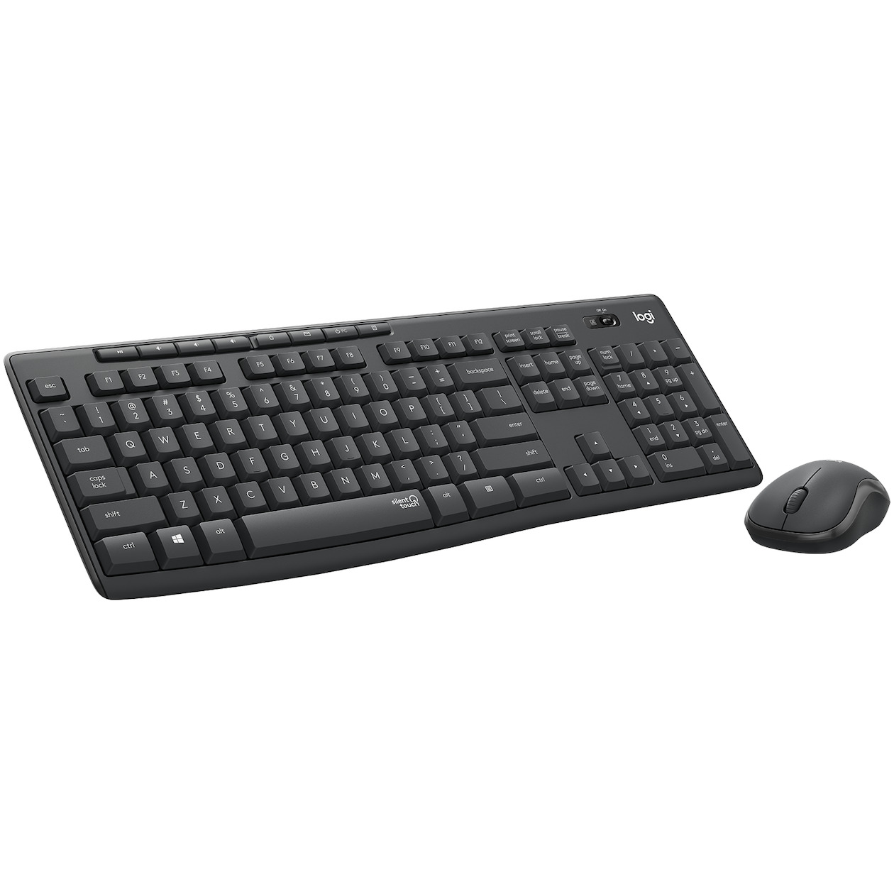 Logitech MK295 Silent Draadloze Toetsenbord en Muis QWERTY Toetsenbord Zwart | Logitech