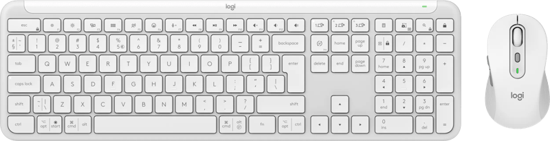 Logitech MK950 Signature Slim Draadloze Toetsenbord en Muis Combo Qwerty Wit