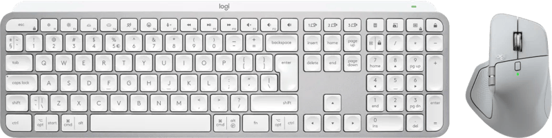 Logitech MX Master 4 Lichtgrijs + Logitech MX Keys S Grijs Qwerty