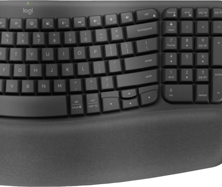 Logitech Wave Keys Draadloos Ergonomisch Toetsenbord + Logitech Lift Ergonomische Muis