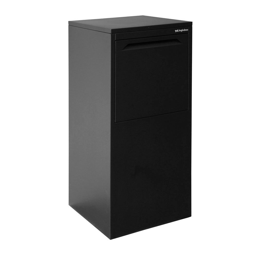 Logixbox Frontbox DeLuxe Uni pakketbrievenbus achteruitname - grijs | Logixbox
