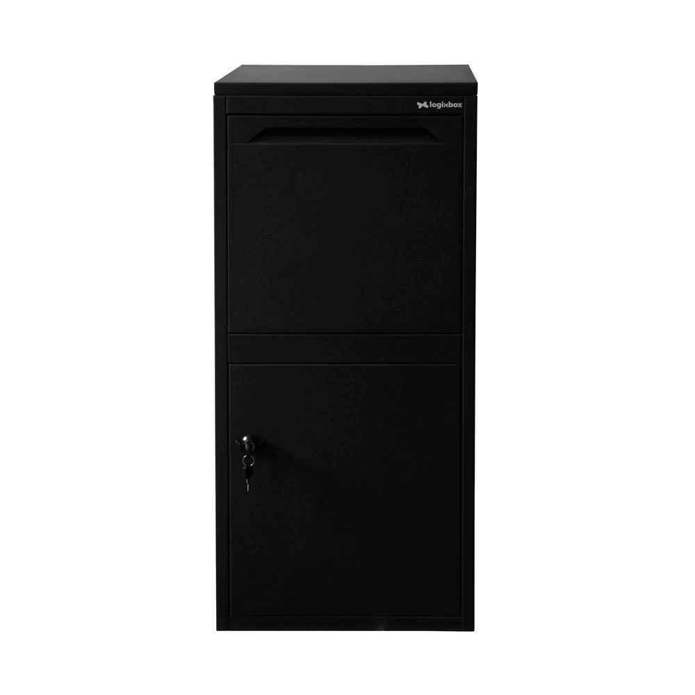 Logixbox Frontbox DeLuxe Uni pakketbrievenbus - zwart | Logixbox
