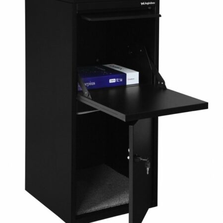 Logixbox Frontbox DeLuxe pakketbrievenbus - zwart | Logixbox