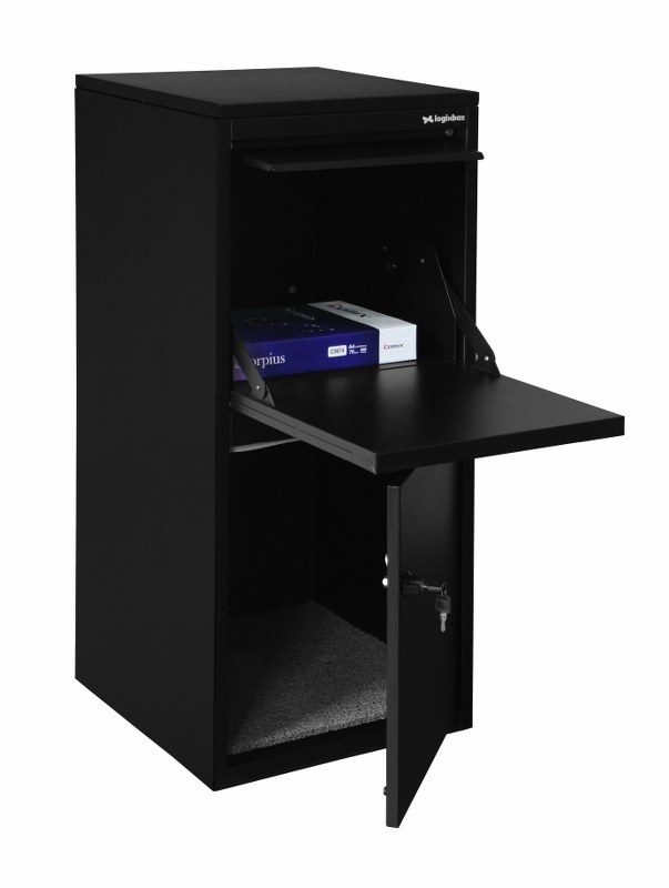 Logixbox Frontbox DeLuxe pakketbrievenbus - zwart | Logixbox