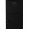 Logixbox Frontbox-Inbouw pakketbrievenbus incl. frame - zwart | Logixbox