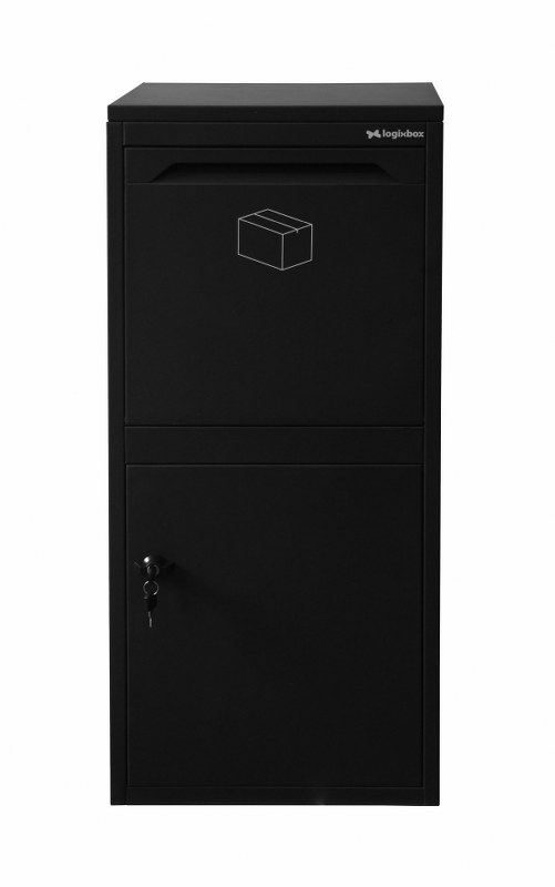 Logixbox Frontbox-Inbouw pakketbrievenbus incl. frame - zwart | Logixbox