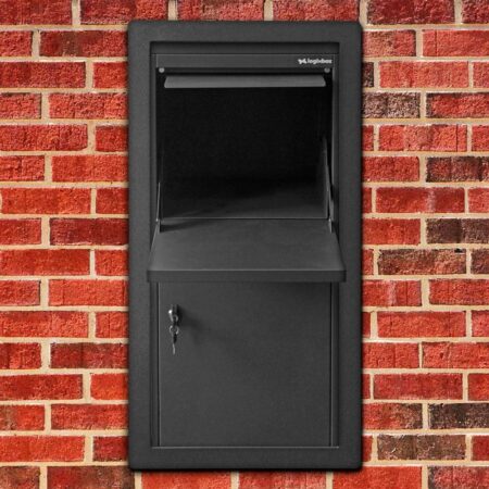 Logixbox Frontbox Uni Inbouw pakketbrievenbus incl. frame - grijs | Logixbox